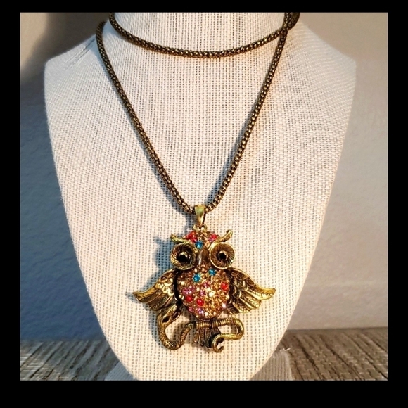 Jewelry - 🦋3D OWL WITH COBRA NECKLACE